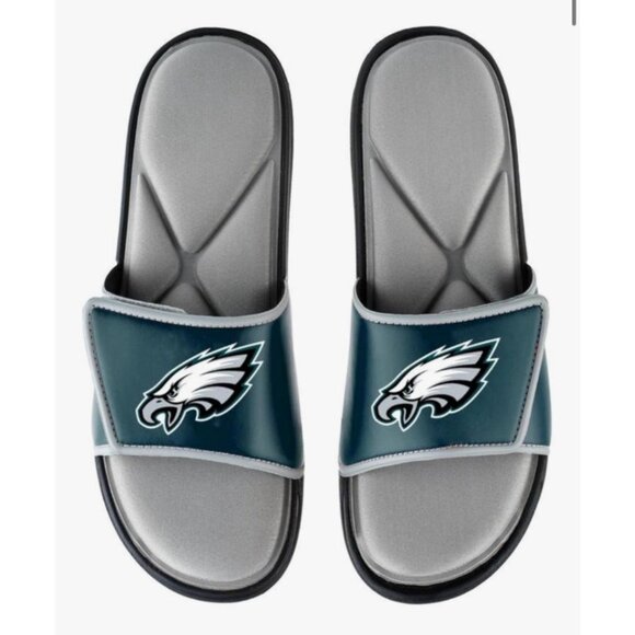 Philadelphia Eagles Slide Sandals L (11-12) NFL Officially Licensed Team Logo Sl - Picture 2 of 7